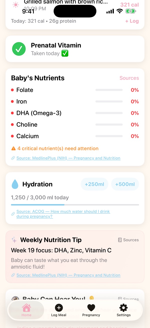 Healthy Bump screenshot